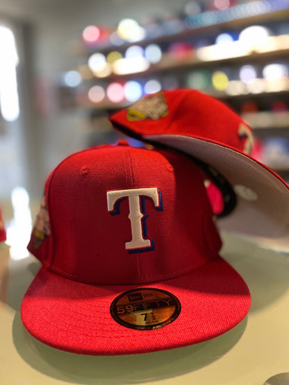 Men's Texas Rangers New Era 2023 World Series Champions 59FIFTY Fitted Hat - Red