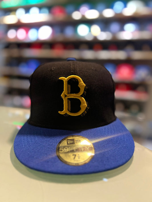 Men's New Era Just Caps Black Crown Brooklyn Dodgers 2023 59FIFTY - Fitted Hat