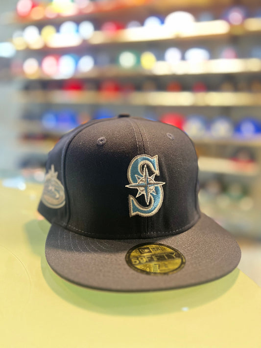 Men's New Era 59Fifty Galaxy Pack Seattle Mariners 25th Anniversary Patch Hat – Navy