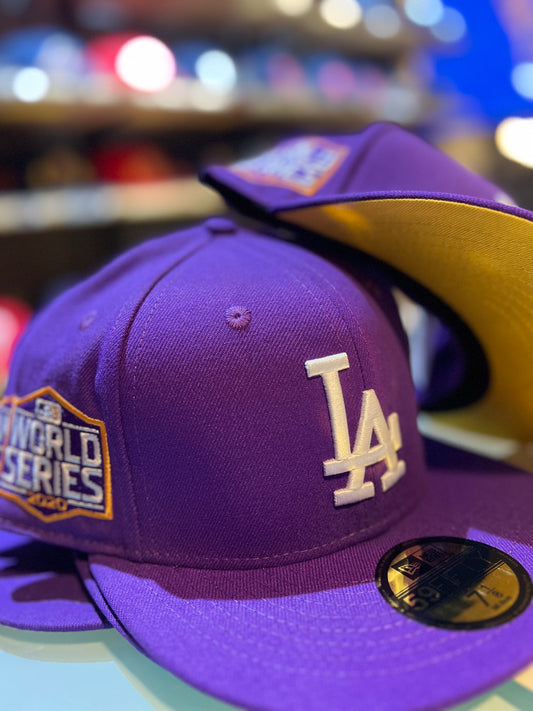 Men's Los Angeles Dodgers New Era Purple 2020 World Series 59FIFTY Fitted Hat