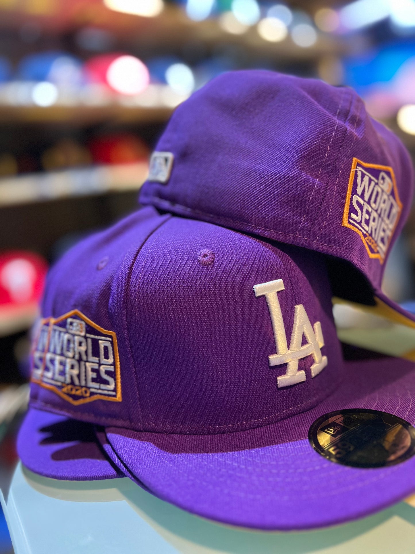 Men's Los Angeles Dodgers New Era Purple 2020 World Series 59FIFTY Fitted Hat